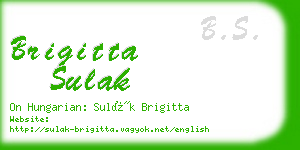 brigitta sulak business card